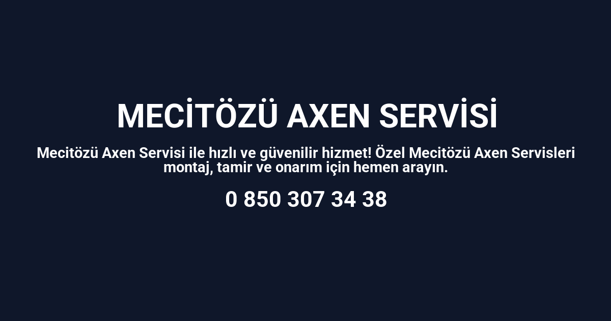 Mecitözü Axen Servisi